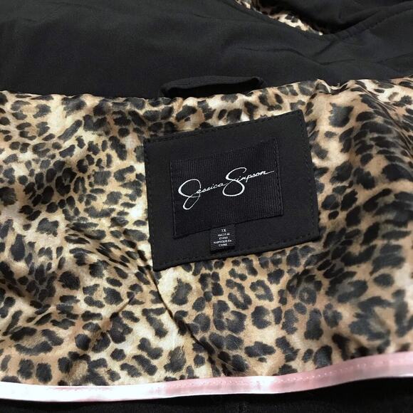 Jessica Simpson NWOT Black Softshell Trench Coat Women 1X - Picture 14 of 16